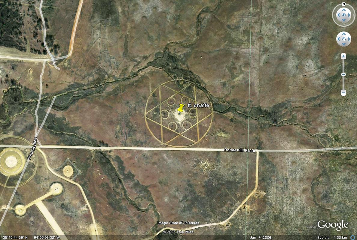 Google Earth pentagram Image